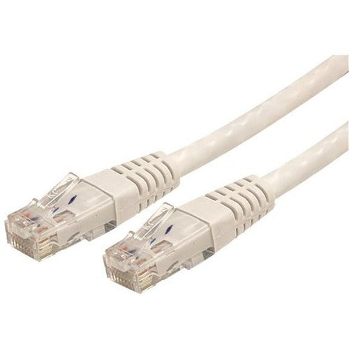 StarTech.com 15ft CAT6 Ethernet Cable - White Molded Gigabit CAT 6 Wire - 100W PoE RJ45 UTP 650MHz - Category 6 Network Patch Cord UL-TIA - American Tech Depot