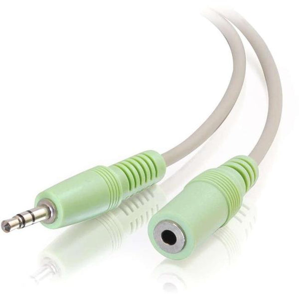 C2G 25ft 3.5mm M-F Stereo Audio Extension Cable (PC-99 Color-Coded) - American Tech Depot