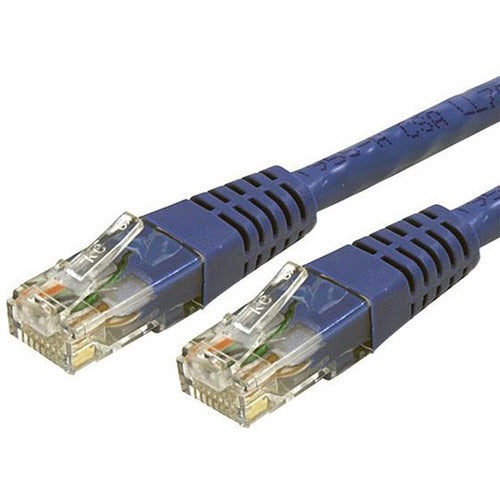 StarTech.com 7ft CAT6 Ethernet Cable - Blue Molded Gigabit CAT 6 Wire - 100W PoE RJ45 UTP 650MHz - Category 6 Network Patch Cord UL-TIA - American Tech Depot