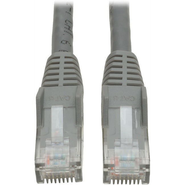 Tripp Lite 1ft Cat6 Gigabit Snagless Molded Patch Cable RJ45 M-M Gray 1' - American Tech Depot