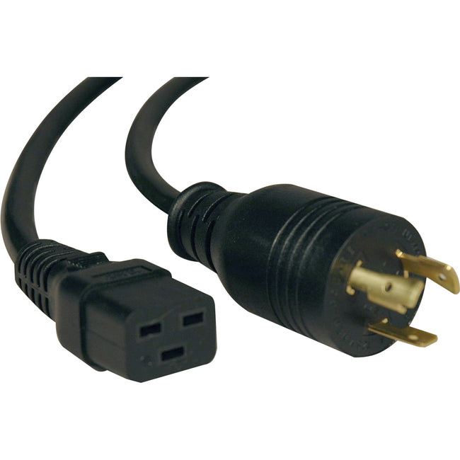 Tripp Lite 10ft Power Cord Extension Cable L5-20P to C19 for Servers Heavy Duty 20A 12AWG 10' - American Tech Depot