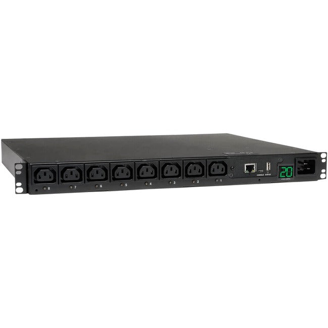 Tripp Lite PDU Switched 200V - 240V 20A C13 8 Outlet L6-20P Horizontal 1URM - American Tech Depot