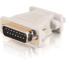 C2G DB15M to VGA HD15F Adapter - 1 x HD-15 Female - 1 x DB-15 Male - Beige - American Tech Depot