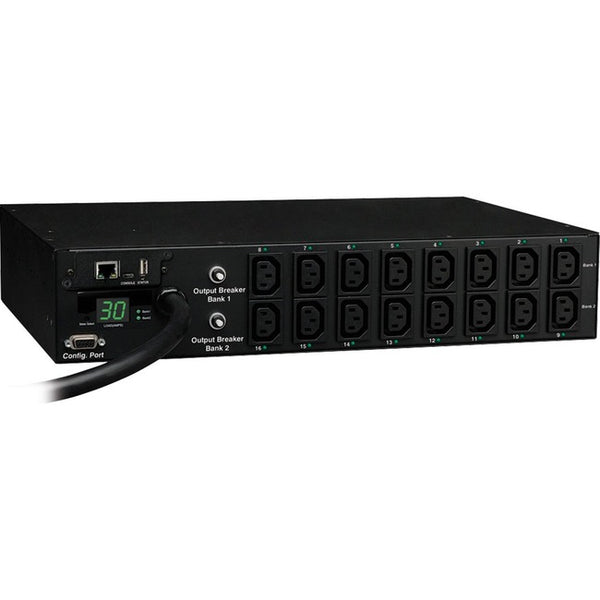 Tripp Lite PDU Switched 208V-240V 30A C13 16 Outlet L6-30P Horizontal 2URM - American Tech Depot