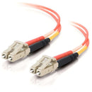 C2G-3m LC-LC 62.5-125 OM1 Duplex Multimode Fiber Optic Cable (Plenum-Rated) - Orange - American Tech Depot