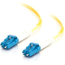 C2G-1m LC-LC 9-125 OS1 Duplex Singlemode Fiber Optic Cable (Plenum-Rated) - Yellow