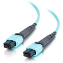 C2G 5m MTP 10Gb 50-125 OM3 Multimode Fiber Cable - Aqua - 16ft