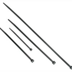 C2G 11.5in Releasable-Reusable Cable Ties - Black - 50pk