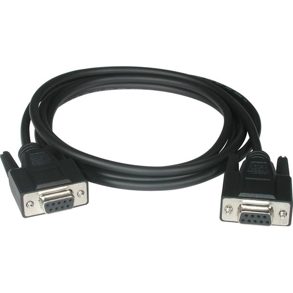 C2G 6ft DB9 F-F Null Modem Cable - Black - American Tech Depot
