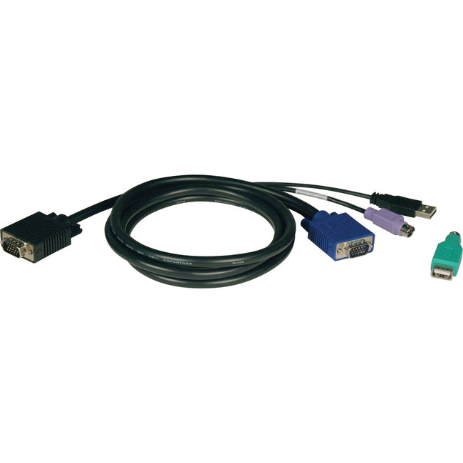 Tripp Lite 6ft USB - PS2 Cable Kit for KVM Switches B040 - B042 Series KVMs - American Tech Depot