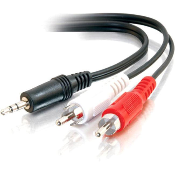 C2G 6ft Value Series One 3.5mm Stereo Male to Two RCA Stereo Male Y-Cable - American Tech Depot