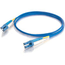 C2G-1m LC-LC 9-125 OS1 Duplex Singlemode PVC Fiber Optic Cable - Blue