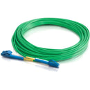 C2G-1m LC-LC 9-125 OS1 Duplex Singlemode PVC Fiber Optic Cable - Green - American Tech Depot