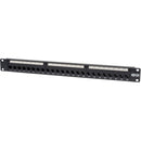 Tripp Lite 24-Port Cat6 Cat5 Patch Panel Feed Through Rackmount 568A-B RJ45 1URM TAA - American Tech Depot