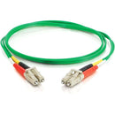 C2G-5m LC-LC 62.5-125 OM1 Duplex Multimode PVC Fiber Optic Cable - Green - American Tech Depot