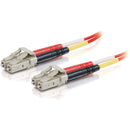 C2G-5m LC-LC 62.5-125 OM1 Duplex Multimode PVC Fiber Optic Cable - Red