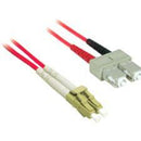 C2G 3m LC-SC 62.5-125 OM1 Duplex Multimode PVC Fiber Optic Cable - Red