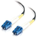 C2G-10m LC-LC 9-125 OS1 Duplex Singlemode PVC Fiber Optic Cable - Black