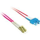C2G 5m LC-SC 9-125 OS1 Duplex Singlemode PVC Fiber Optic Cable - Red - American Tech Depot