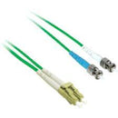 C2G-1m LC-ST 9-125 OS1 Duplex Singlemode PVC Fiber Optic Cable - Green - American Tech Depot