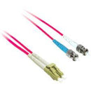 C2G-5m LC-ST 9-125 OS1 Duplex Singlemode PVC Fiber Optic Cable - Red - American Tech Depot