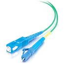 C2G-3m LC-SC 9-125 OS1 Simplex Singlemode PVC Fiber Optic Cable - Green