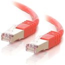C2G-75ft Cat5e Molded Shielded (STP) Network Patch Cable - Red - American Tech Depot