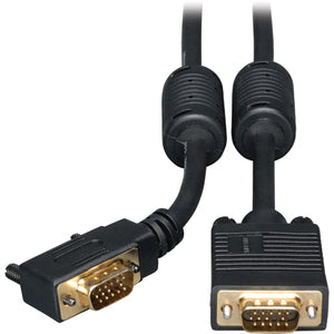 Tripp Lite 3ft VGA Coax Monitor Cable with RGB High Resolution Right Anlge HD15 M-M 3' - American Tech Depot