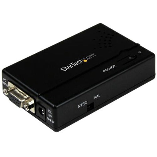 StarTech.com High Resolution VGA to Composite (RCA) or S-Video Converter - PC to TV - American Tech Depot