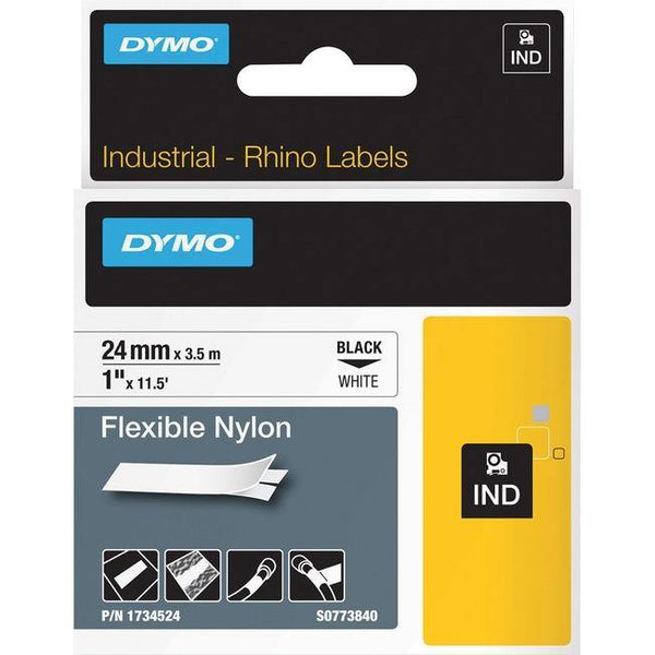 Dymo 1" Flexible Nylon Rhino Label Tape - American Tech Depot