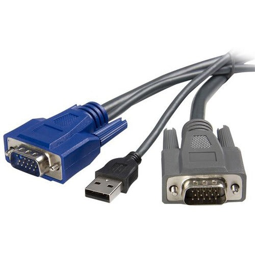 StarTech.com 10 ft Ultra-Thin USB VGA 2-in-1 KVM Cable - American Tech Depot