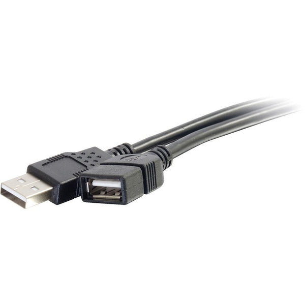 C2G 2m USB Extension Cable - USB 2.0 A to A - Male to Female - 6ft Black - American Tech Depot