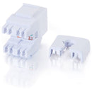 C2G 180 Degree Cat6 RJ45 UTP Keystone Jack - White - American Tech Depot