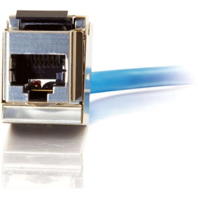 C2G 90° Cat6 RJ45 UTP Shielded Keystone Jack - Silver - American Tech Depot