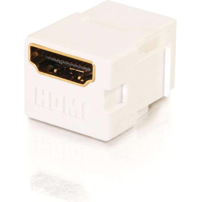 C2G Snap-In HDMI F-F Keystone Insert Module - White - American Tech Depot