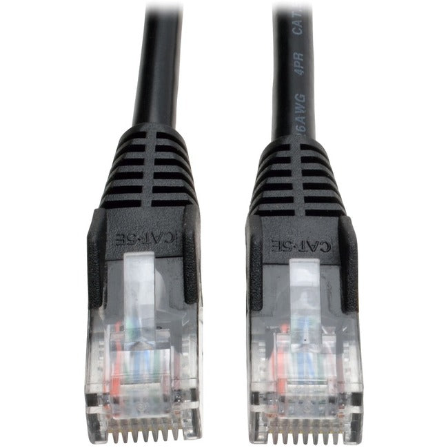 Tripp Lite 3ft Cat5e - Cat5 Snagless Molded Patch Cable RJ45 M-M Black 3' - American Tech Depot