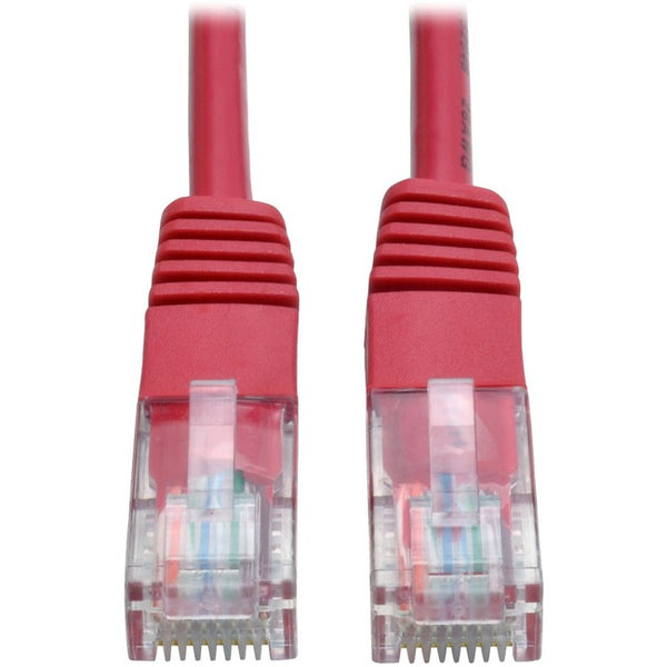 Tripp Lite 5ft Cat5e - Cat5 350MHz Molded Patch Cable RJ45 M-M Red 5' - American Tech Depot