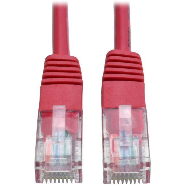 Tripp Lite 10ft Cat5e - Cat5 350MHz Molded Patch Cable RJ45 M-M Red 10' - American Tech Depot