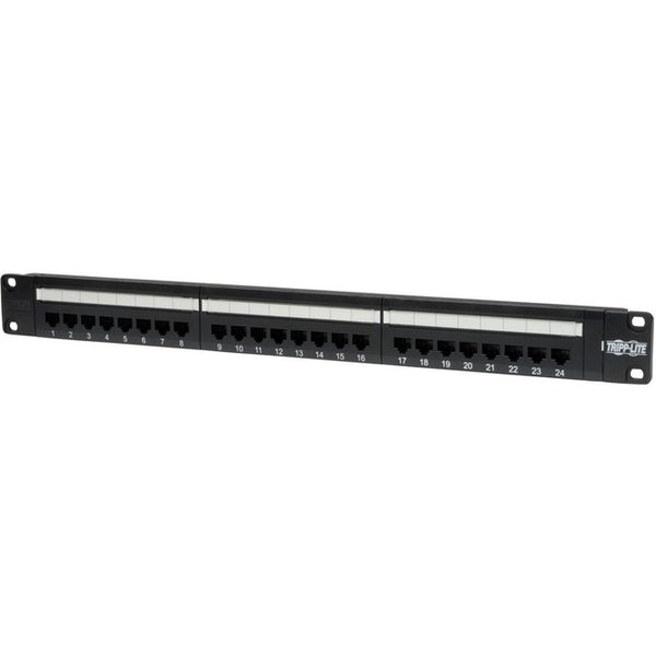 Tripp Lite 24-Port Cat5e Cat5 Rackmount Patch Panel 568B 110 Punch 1URM - American Tech Depot