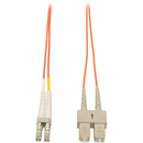 Tripp Lite 2M Duplex Multimode 62.5-125 Fiber Optic Patch Cable LC-SC 6' 6ft 2 Meter - American Tech Depot