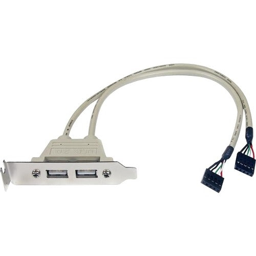 StarTech.com 2 Port USB A Female Low Profile Slot Plate Adapter - American Tech Depot