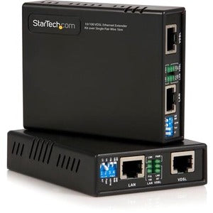 StarTech.com 10-100 VDSL2 Ethernet Extender Kit over Single Pair Wire - 1km