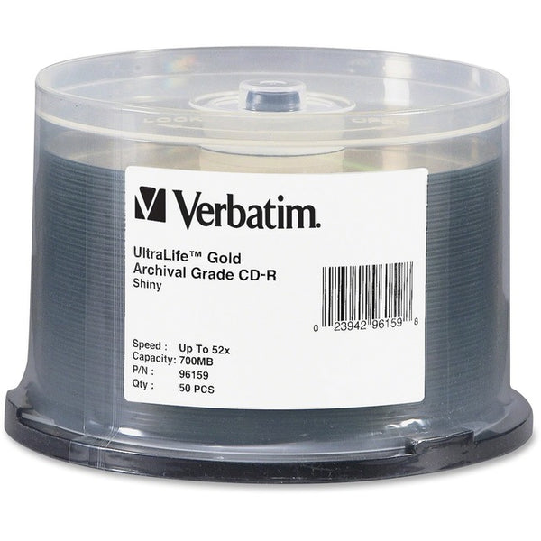 CD-R 700MB 52X UltraLife Gold Archival Grade with Branded Surface and Hard Coat - 50pk Spindle