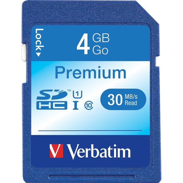 Verbatim 4GB Premium SDHC Memory Card, UHS-I Class 10 - American Tech Depot