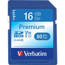 Verbatim 16GB Premium SDHC Memory Card, UHS-I Class 10