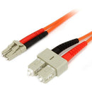 StarTech.com 2m Fiber Optic Cable - Multimode Duplex 62.5-125 - LSZH - LC-SC - OM1 - LC to SC Fiber Patch Cable - American Tech Depot