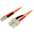 StarTech.com 3m Fiber Optic Cable - Multimode Duplex 62.5-125 - LSZH - LC-SC - OM1 - LC to SC Fiber Patch Cable - American Tech Depot