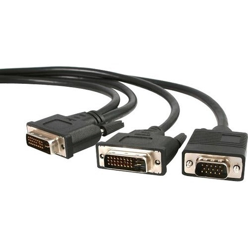 StarTech.com 6 ft DVI-I to DVI-D and HD15 VGA Video Splitter Cable - M-M - American Tech Depot