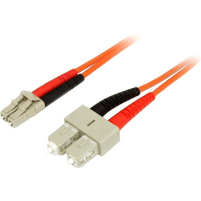StarTech.com 5m Fiber Optic Cable - Multimode Duplex 50-125 - LSZH - LC-SC - OM2 - LC to SC Fiber Patch Cable - American Tech Depot