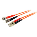 StarTech.com 3m Fiber Optic Cable - Multimode Duplex 62.5-125 - LSZH - LC-ST - OM1 - LC to ST Fiber Patch Cable - American Tech Depot